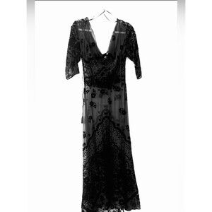 Free People Black Floral Maxi Dress